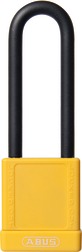 Kłódka aluminiowa 74/40HB75 yellow KD 1 key